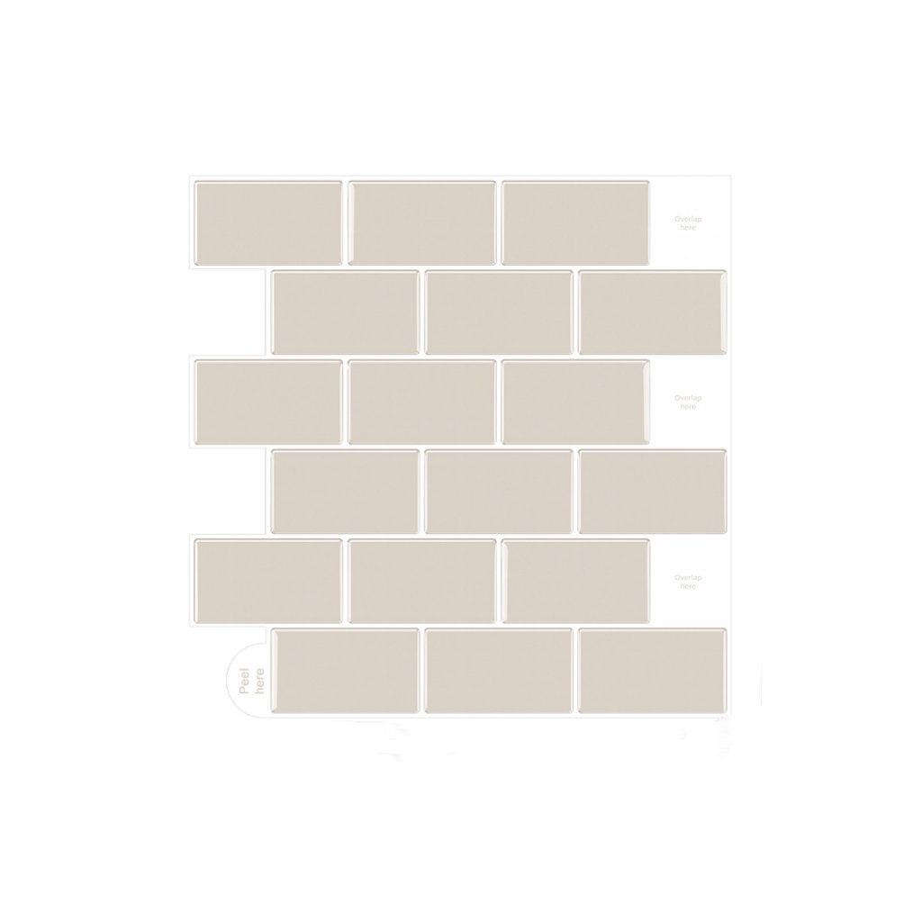 10Pcs Peel and Stick 1.2mm Backsplash Tiles
