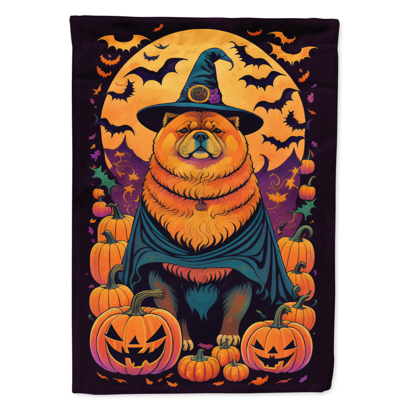 Drapeau de jardin d'Halloween en polyester Jaisyn, 15,5 po x 11,25 po