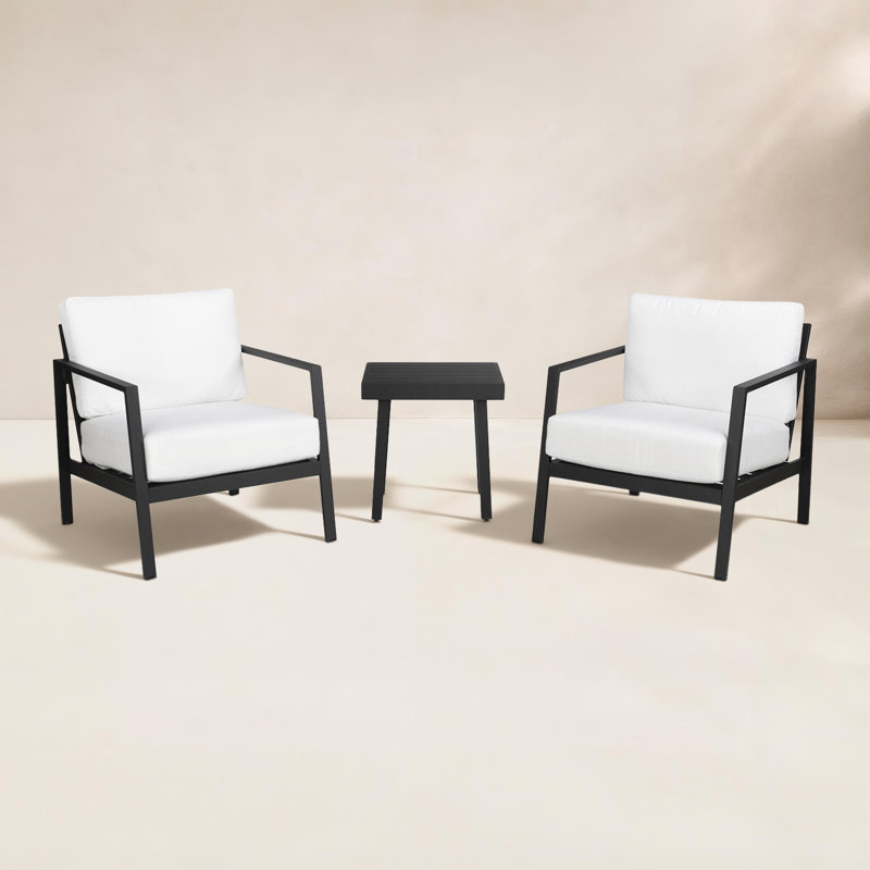 Ensemble de conversation d'extérieur pour 2 personnes avec coussins Sunbrella Armando