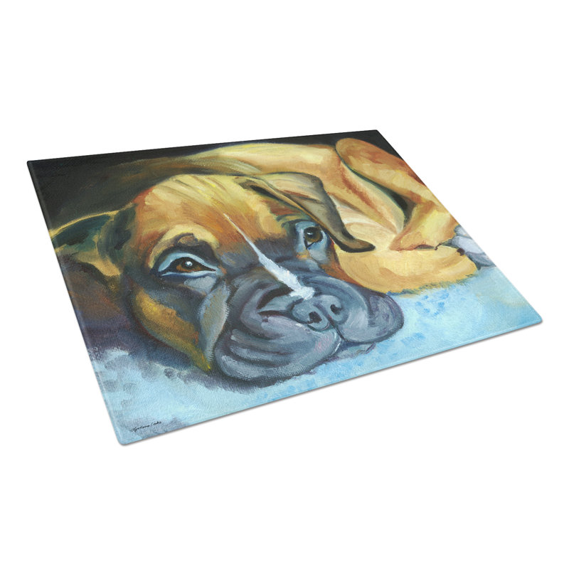 Planche à découper en verre trempé boxer en verre trempé caroline