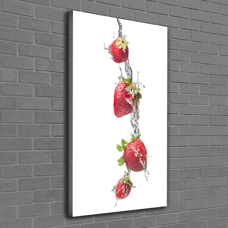 Strawberries - Wrapped Canvas Print