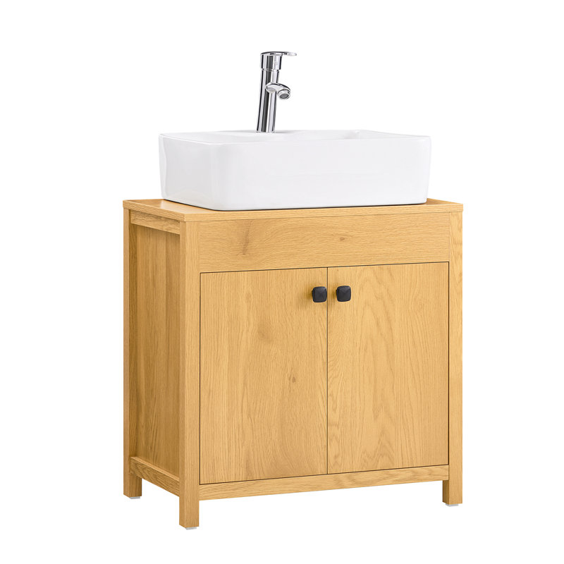 Endie 70cm Single Bathroom Vanity Base Only, Natural