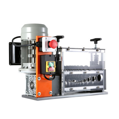VEVOR Automatic Wire Stripping Machine, 750W Electric Motorized Cable Stripper with 10 Channels, 98 ft/min Speed, for 0.06"-1.57" Scrap Copper Recycling