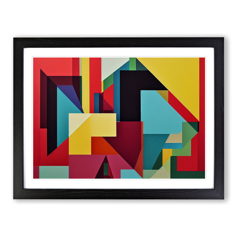 Shapes - Framed Print, Black Framed, 34cm H x 46cm W