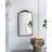 24"X 42" Classic Design Mirror With And Baroque Inspired Frame For Bathroom, Entryway Console Lean Against Wall