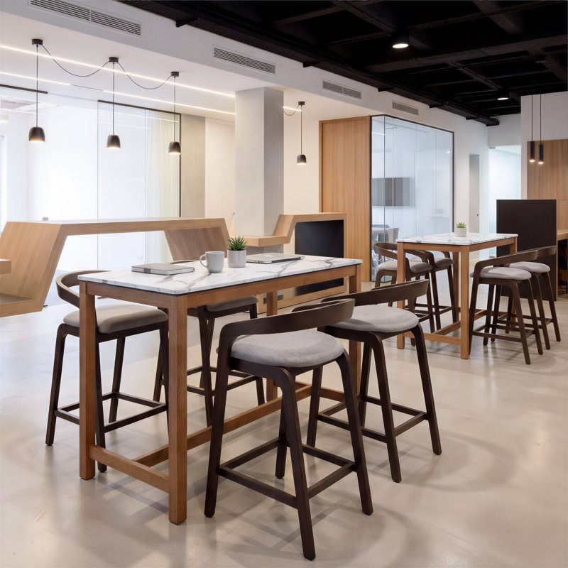 Table de comptoir Fein blanche