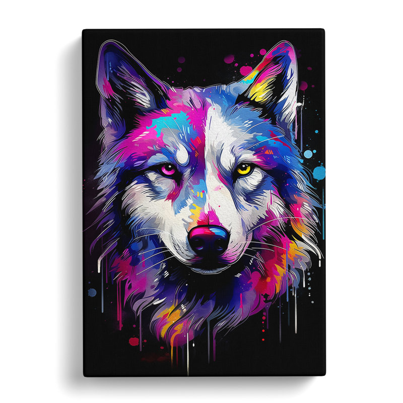 Husky Abstract - Wrapped Canvas, 76cm H x 50cm W x 3cm D