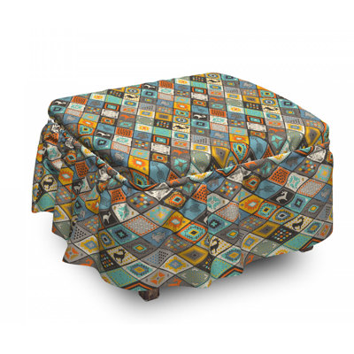 Box Cushion Ottoman Slipcover
