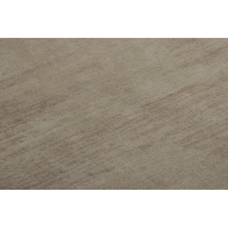 Rug & Kilim’S Contemporary Textural Solid Rug In Beige-Brown & Cream With Striae