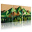 Paysage et paysage urbain, ensemble de 3 impressions sur toile-748491909