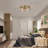Alixandra 2-Light Flush Mount Ceiling Light With Clear Hammered Glass-295452040-284434478