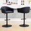 Tabourets de bar pivotants à hauteur réglable avec dossier et accoudoirs (ensemble de 2)-83271830-83271832
