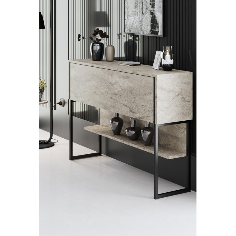 Commode, Crème / noir