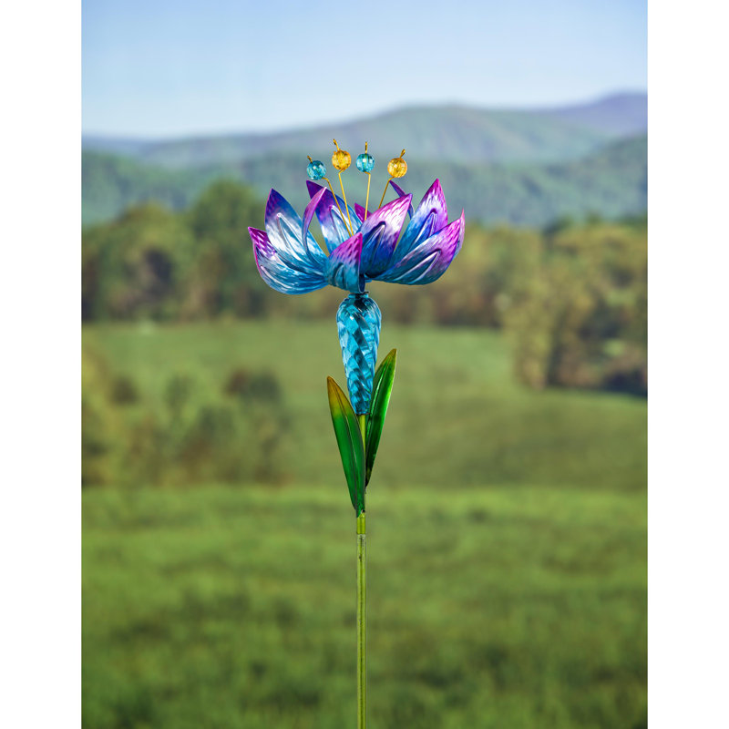 Piquet de jardin 39 po Beaslie, Bleu