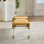 Banc de chambre à coucher, combinaison en acrylique transparent et acier inoxydable doré-1069969560