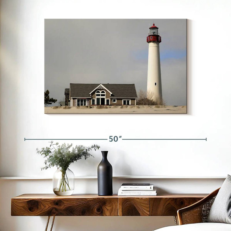 Cape may lighthouse Aletra, H 26 po x l 39 po