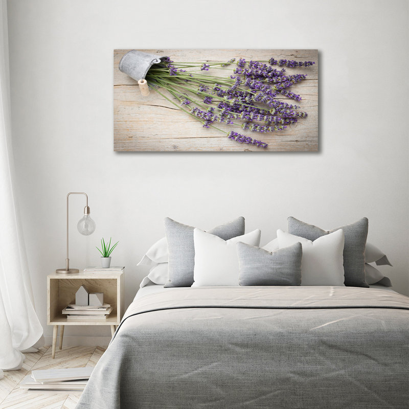 Lavender In A Pot - No Frame Print, Canvas, 70cm H x 140cm W