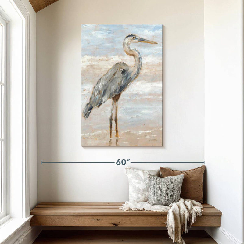 Brampt Beach Heron I, 45" H x 30" W