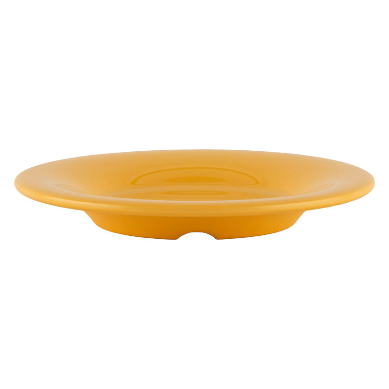  Assiette à pain 5,5 po en mélamine 5,5 po, ensemble de 4, Jaune