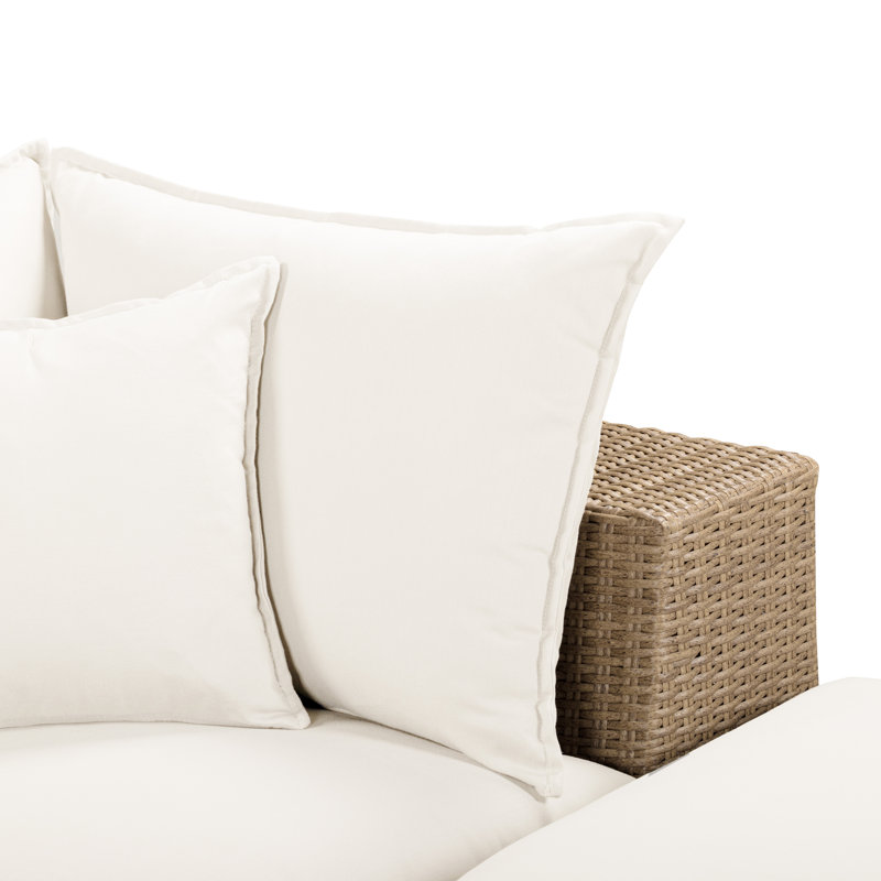 Canapé modulaire d'extérieur en tissu Cali Natural Performance