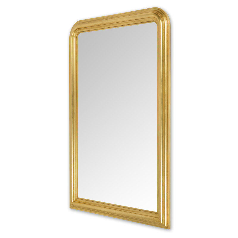 Criswell Arch Wall Mirror, 87cm H x 67cm W x 5cm D, Gold