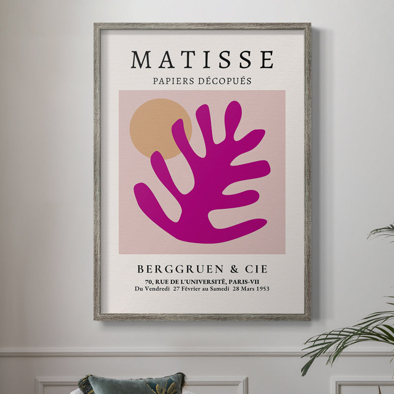 Matisse CLIV, reproduction d'art encadrée - bois massif, H 11 po x l 9 po