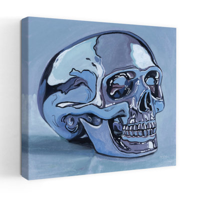 Silver Skull Study Contemporary Art