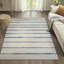 Tapis crème / bleu marine Blaxlands-1799110642