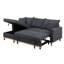 Canapé-lit modulaire réversible tissé gris foncé 84,25 po Colton