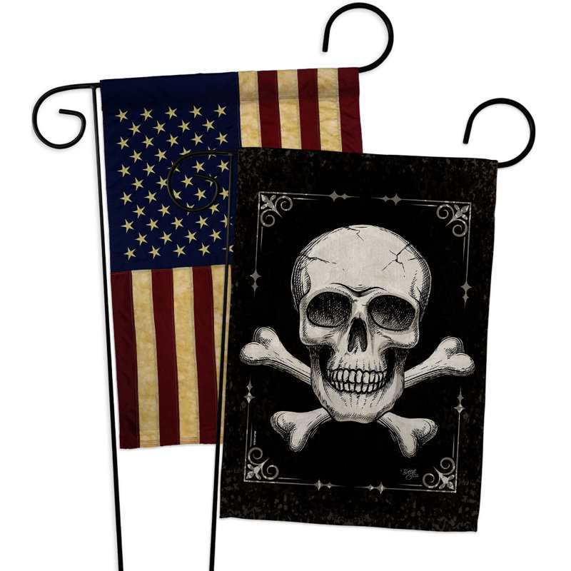 Drapeau de jardin en polyester 2 côtés 18,5 x 13 po