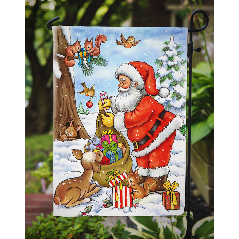 Double Sided Polyester Christmas Garden Flag, 15" H  x 11" W