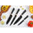 17 Pcs Kitchen Knife Set, Stainless Steel, Rust Resistant