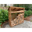 Oconner 166 W x 66 D Solid Wood Log Store