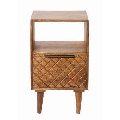 Eleta 40cm W Solid Wood Bedside Table