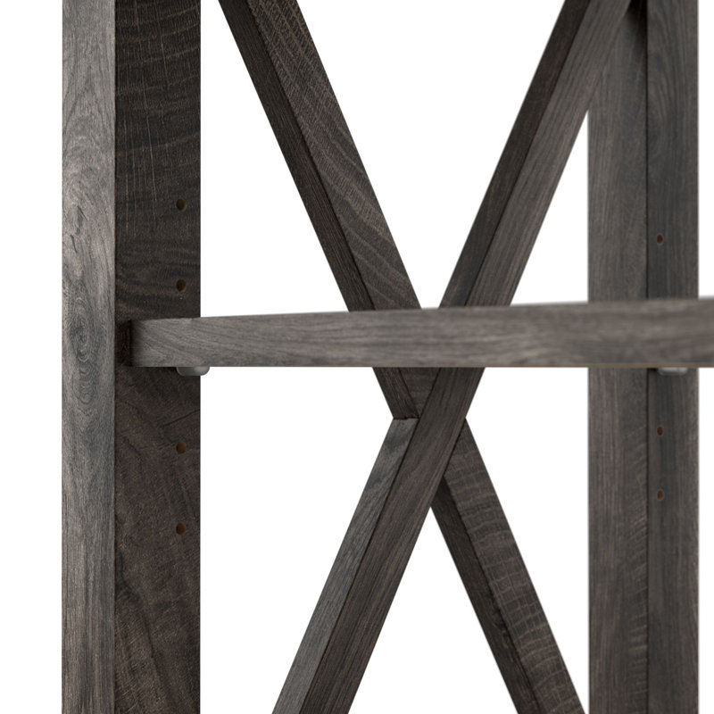 Ensemble de tables basses 5 pièces Kaionna, Hickory gris foncé