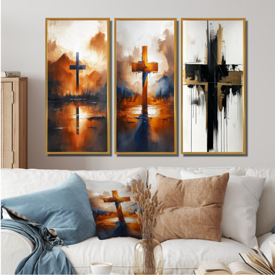 Minimalisme, rêve, croix chrétienne I - Collection d'art mural Christianisme
