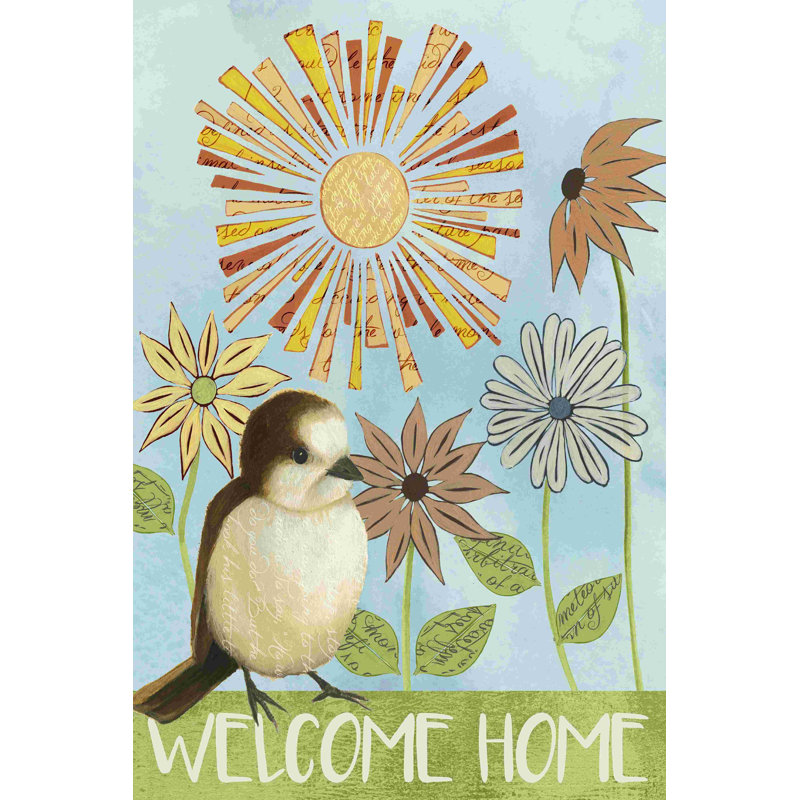 Spring Welcome II, H 18 po x l 12 po