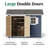 Classic Workshop Outdoor Wood Storage Shed-1000633562-999968850