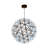 Aliviyah 32 - Light Steel Dimmable Globe Chandelier