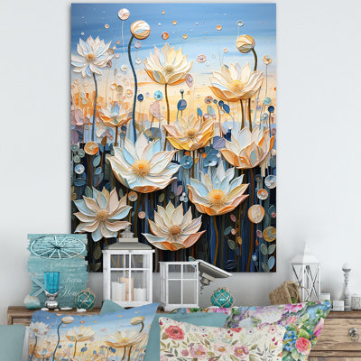 Pétales du lotus sacré IV sur toile