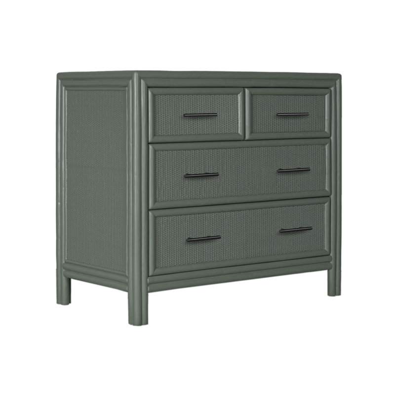 Table de chevet en rotin l 36 po Aruba, Evergreen