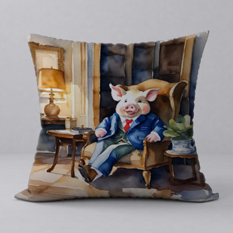 Polyester Throw Square Pillow Cover & Insert
