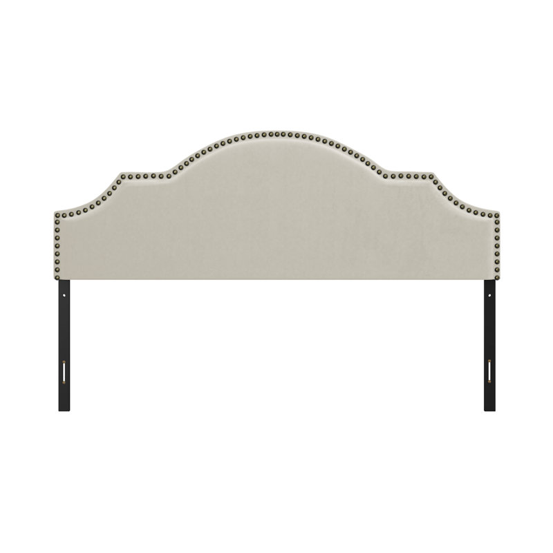 Tête de lit tapissier réglable Bolser, Crème, Très grand