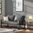 Yaret 45.6'' Faux Leather Loveseat-181686423