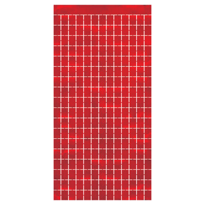 Rideau carré métallique