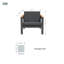 Ensemble de conversation modulaire avec coussins 7 pièces Caggiano