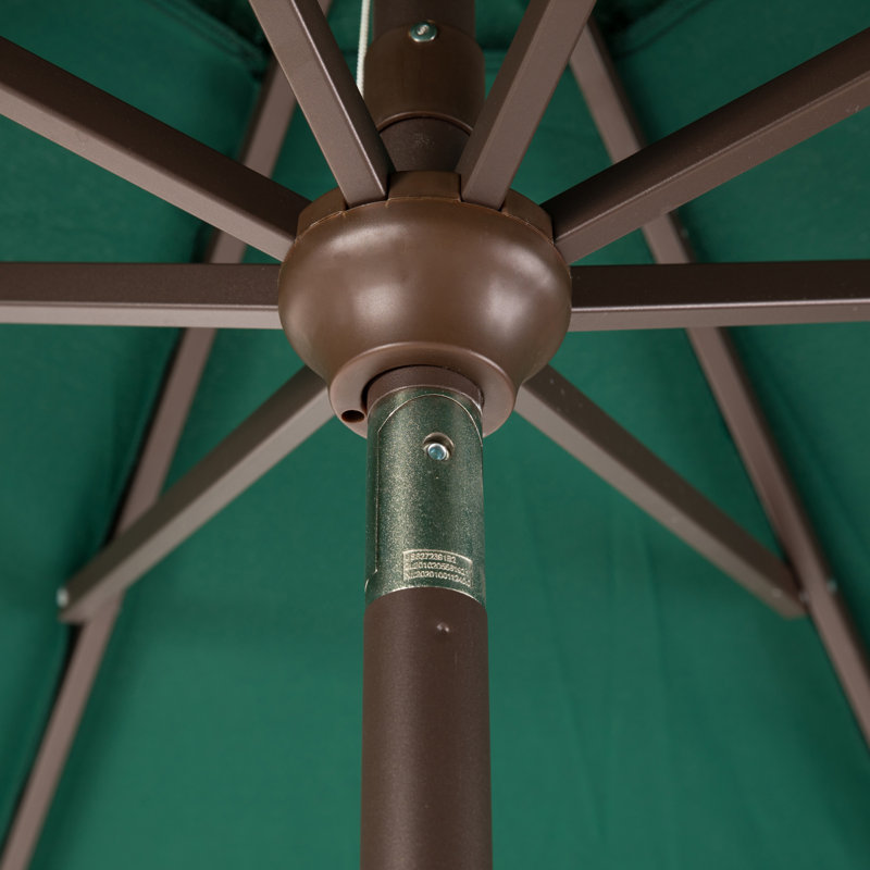 Parasol de marché Essa, Vert foncé