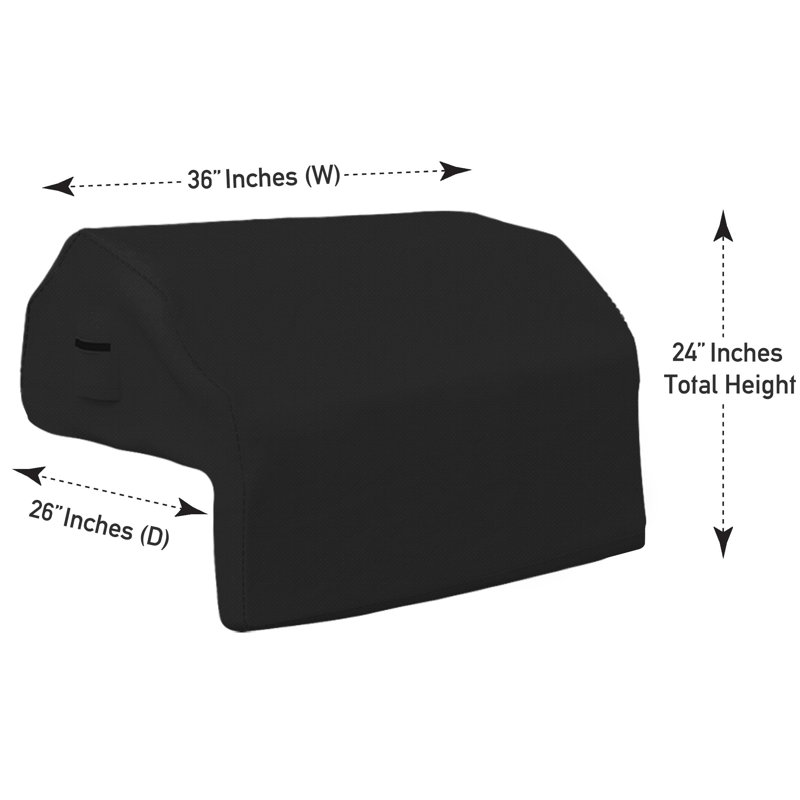 Blue Elephant 66cm D Grill Cover, Black, 61cm H x 91.4cm W x 66cm D