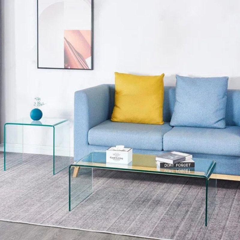 Rialto Waterfall Glass Coffee Table