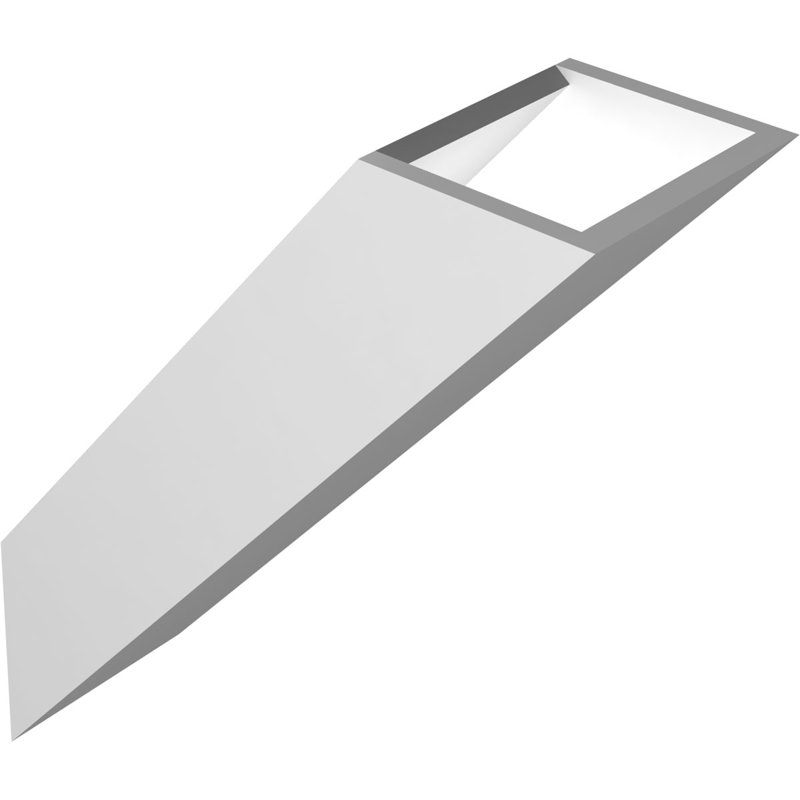 Support de genou traditionnel en PVC de qualité architecturale, H 16 po x l 5 po x P 12 po